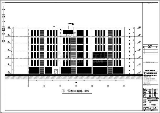 某影视研发基地办公楼建筑、结构设计施工图-图二
