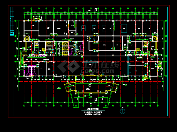 某十层医院建筑cad平立面施工图（含节能设计）-图二