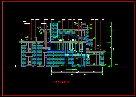 北京某墅别墅全套图带效果CAD详图-图二