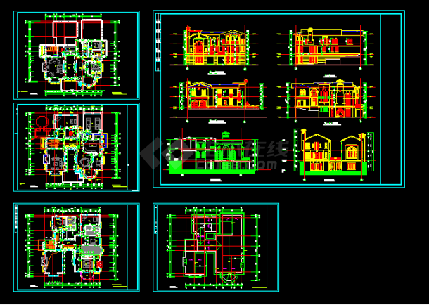 高级小区住宅楼全套建筑施工CAD设计方案图纸-图一
