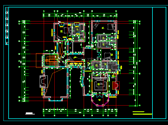 高级小区住宅楼全套建筑施工CAD设计方案图纸-图二