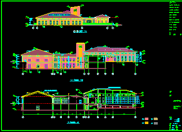 上海某高档会所设计建筑CAD施工图纸-图二