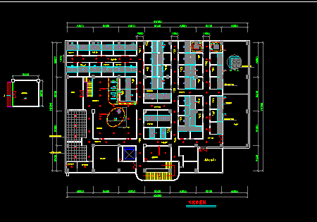 某市闲中心全套建筑CAD设计施工图纸-图二