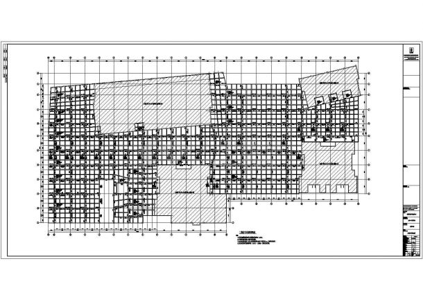 陕西铜川1层框架结构地下车库结构施工图-图二