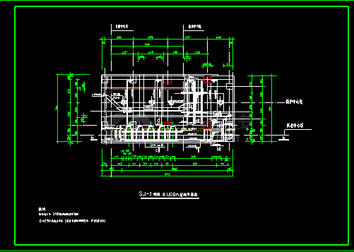 某工厂10吨工业锅炉基础结构cad设计施工方案图-图二