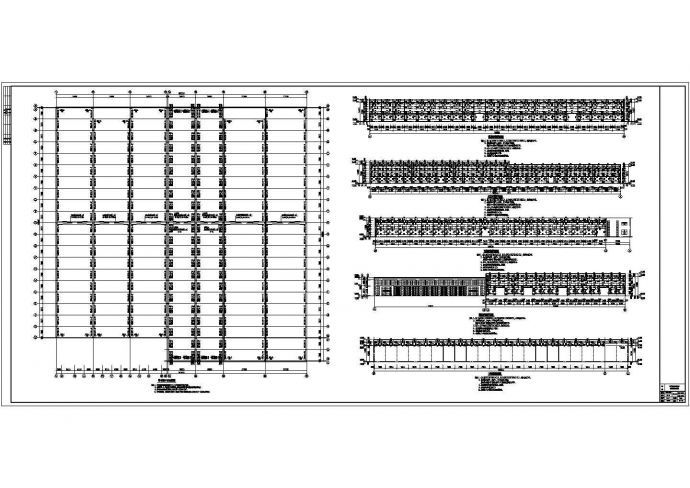 某162米跨门式刚架厂房结构设计施工图_图1