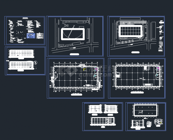 某大型超市建筑设计施工CAD方案图纸-图一