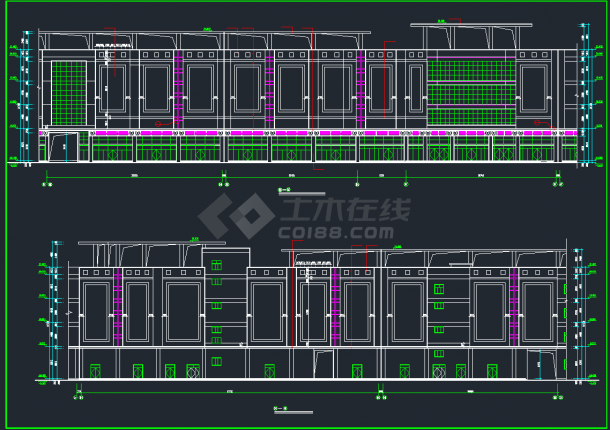 某大型商场建筑设计方案施工CAD图-图二