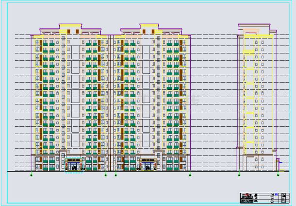 宜昌市某18层剪力墙住宅楼建筑设计施工图-图一