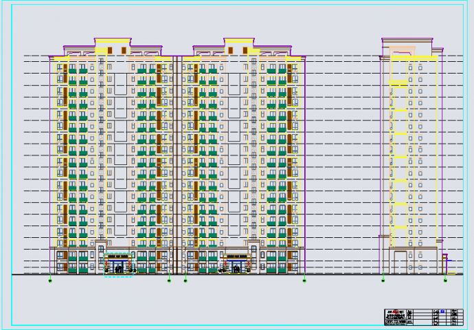 宜昌市某18层剪力墙住宅楼建筑设计施工图_图1