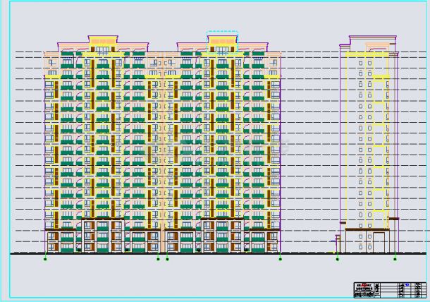 宜昌市某18层剪力墙住宅楼建筑设计施工图-图二