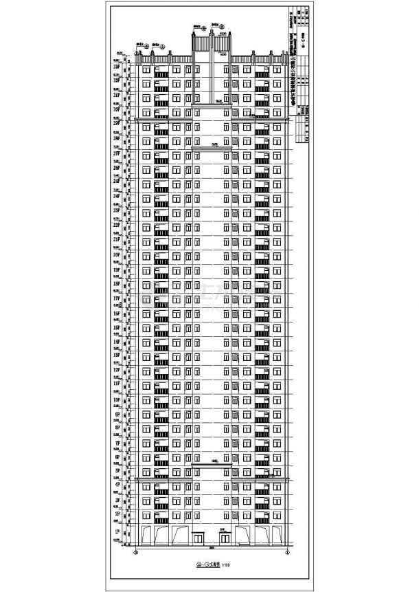 【河南】33层混凝土剪力墙结构高层住宅楼建筑、结构、水电和暖通施工图纸-图二