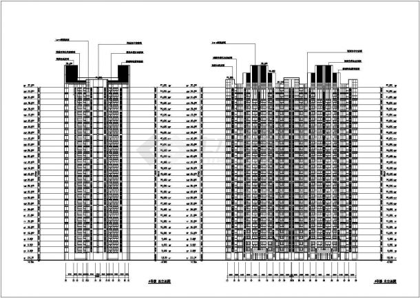 某地29层剪力墙结构住宅楼建筑设计方案图-图二