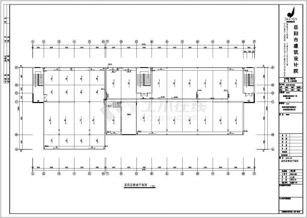 某产业新区五层框架结构办公楼全套设计施工图-图二
