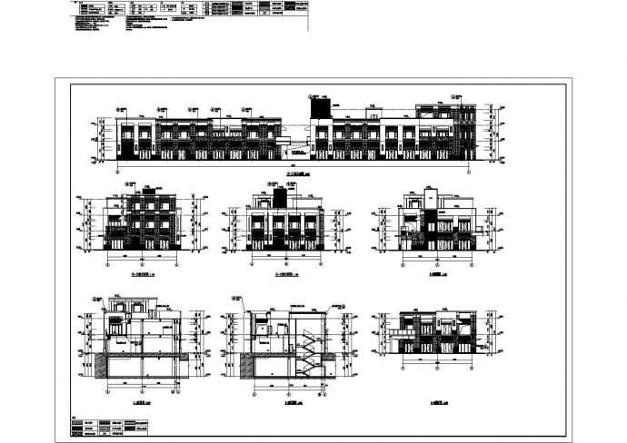 某地二层框架结构商铺建筑设计施工图_图1