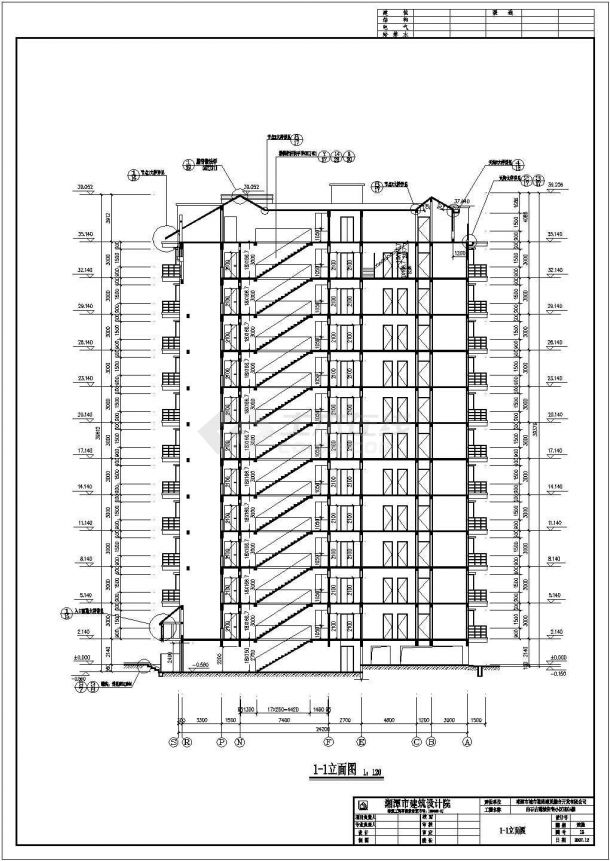 某地16层纯剪力墙商务综合楼建筑施工图-图二