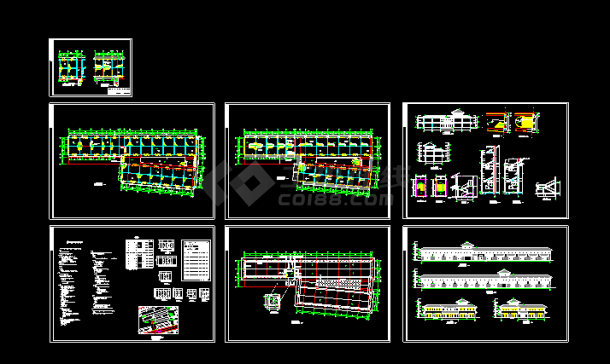 中源商贸城建筑全套施工设计CAD方案图-图一