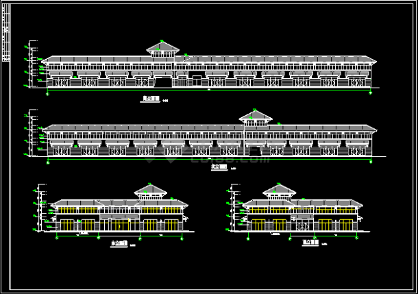 中源商贸城建筑全套施工设计CAD方案图-图二