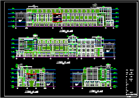盐城中茵海华广场12#楼施工设计CAD建筑图-图二
