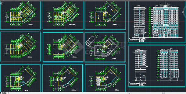 某地区城市连锁酒店建筑设计CAD施工图-图一