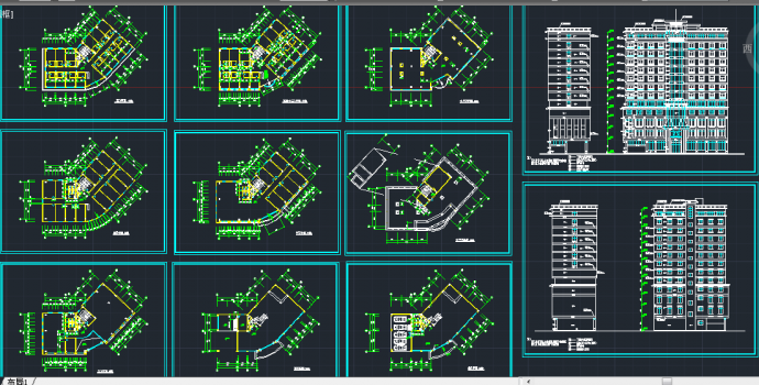 某地区城市连锁酒店建筑设计CAD施工图_图1
