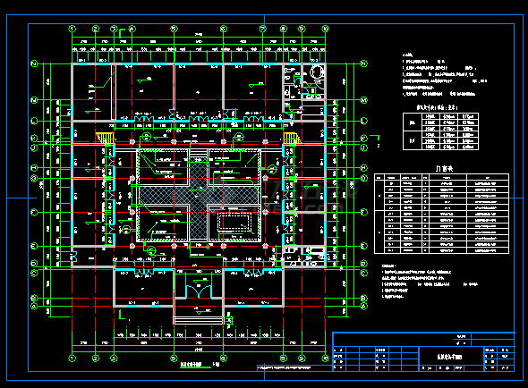某二层仿古四合院建筑CAD设计施工图-图二