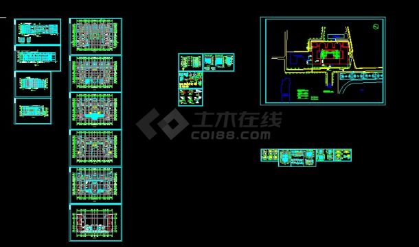 某地区某学校设计cad全套建筑施工图纸-图一