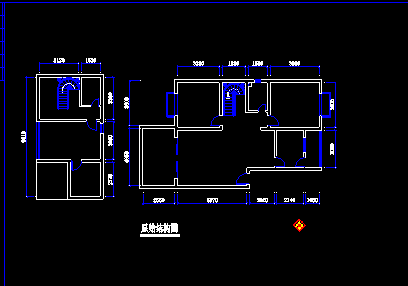 龙江花园高层住宅楼室内装修cad平面施工图-图二