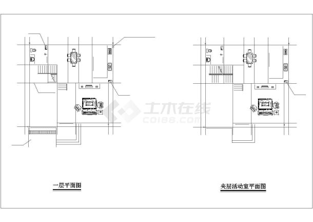 某地三层欧式小别墅全套CAD施工图-图一