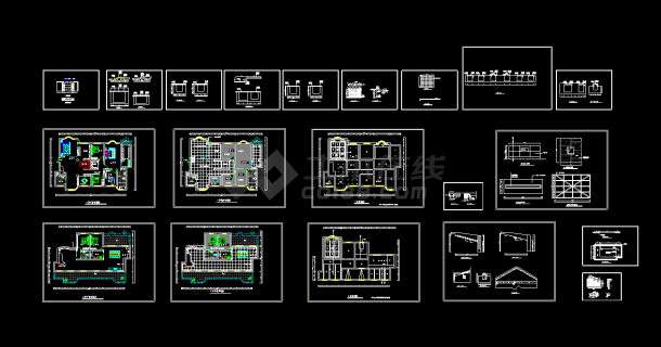 某私宅室内装修cad施工图地面铺设布置图-图一