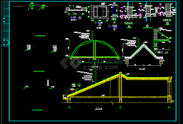 某嘉园住宅楼建筑CAD设计方案详图-图二