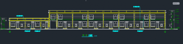 某地区二层商业楼建筑设计CAD施工方案图纸-图二