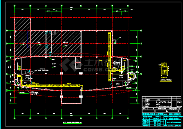 [江西]某质监楼中央空调系统cad施工设计方案图-图二
