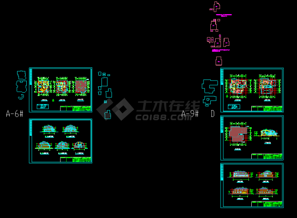 完整农村别墅建筑cad施工设计详图-图一