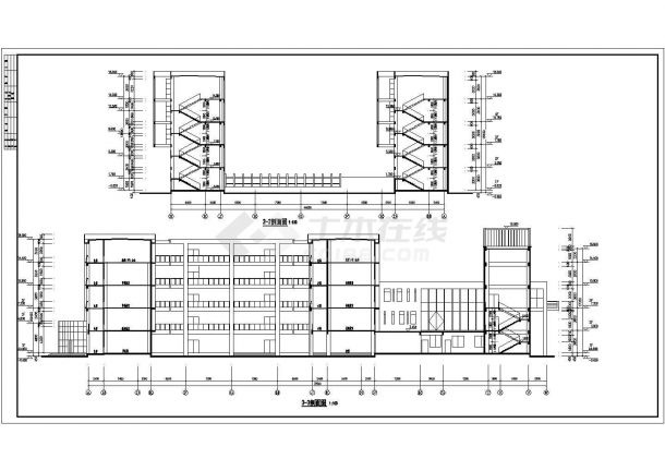 某市五层小学教学楼建筑设计施工图