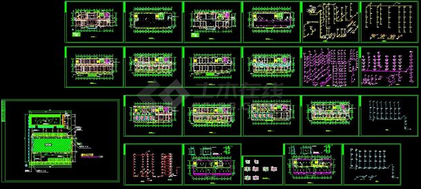 某地医院建筑给排水方案设计cad全套施工图-图一