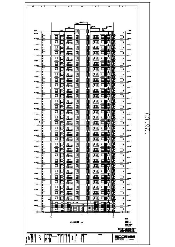 【无锡】某三十三层框架剪力墙结构住宅建设施工图-图二