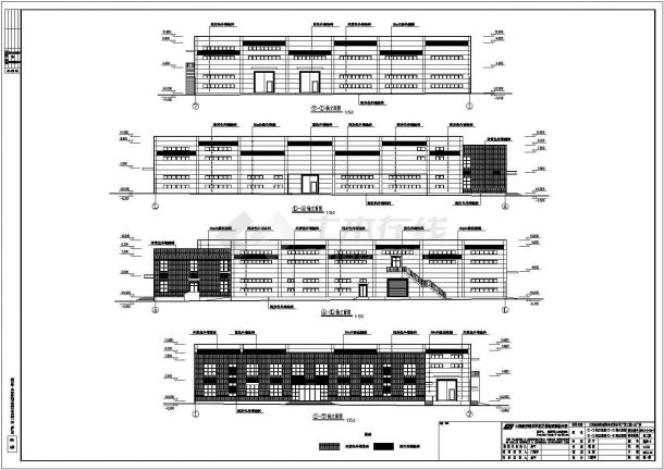 辽宁省某地多层厂房全套设计施工图-图一