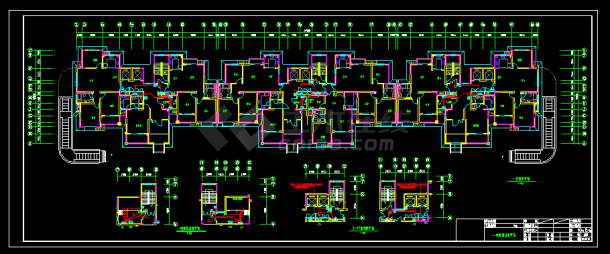 高层住宅楼的电气照明设计CAD详细图纸-图二