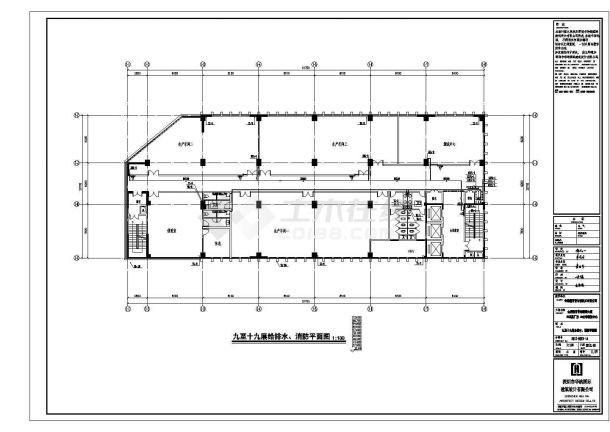 安徽某公司大厦综合设计楼给排水设计图-图二