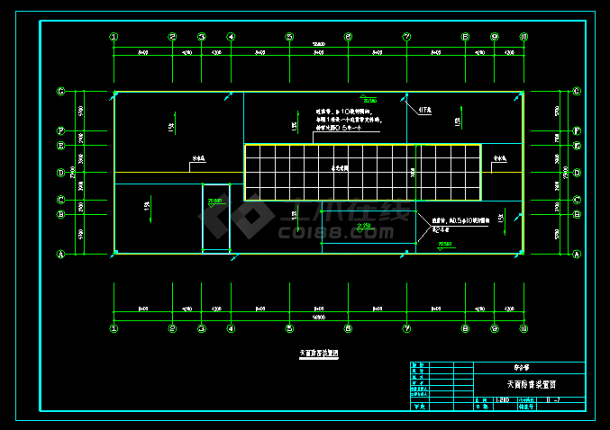 某办公楼电气照明线路设计CAD详图-图二