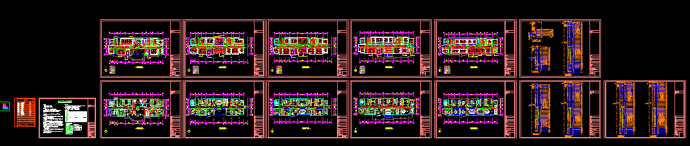 五层办公楼照明设计电气施工CAD详图_图1