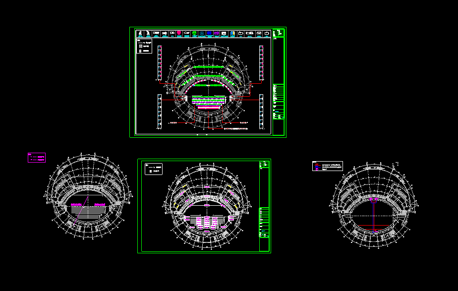 舞台灯光照明线路施工设计CAD详图