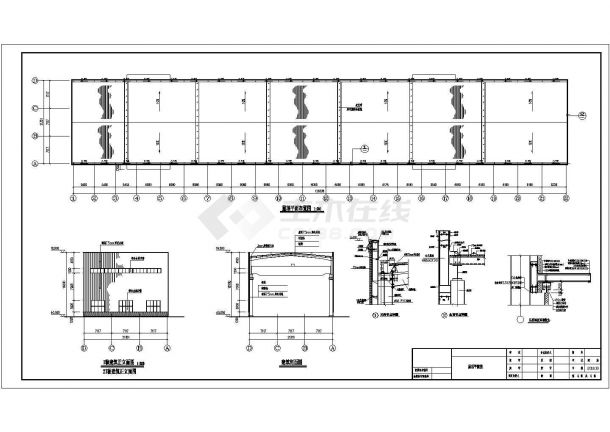 某钢结构车间施工图（建筑+结构）-图二