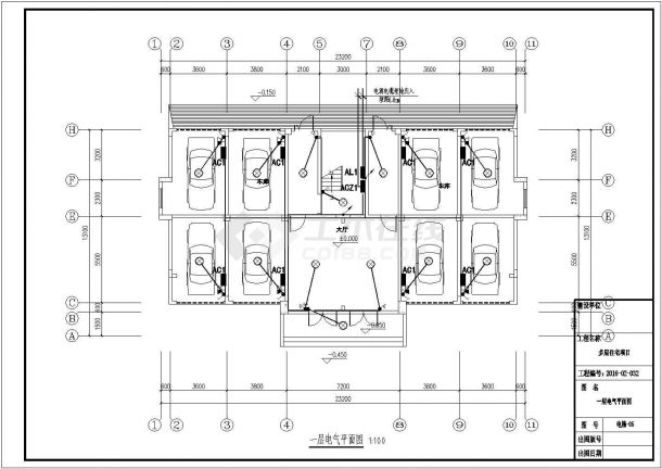 油桥村安置房工程电气设计CAD图（含电气设计说明）-图一