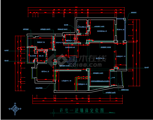 某地方商品房建筑施工设计CAD图纸-图二