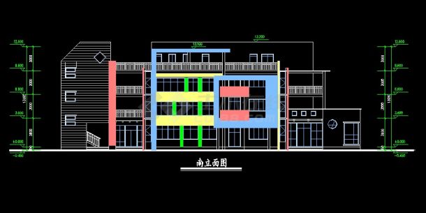 某地区某多层幼儿园设计cad建筑施工图-图二