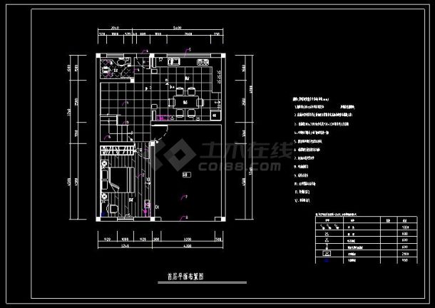 某地住宅区豪华别墅室内装修设计cad施工方案图-图二