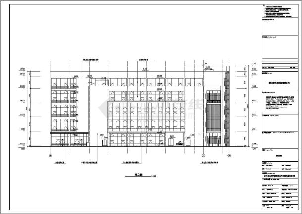 某地5层框架结构综合车间建筑施工图-图一