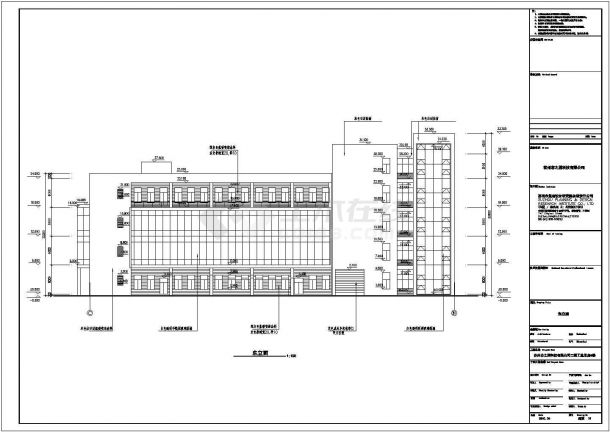 某地5层框架结构综合车间建筑施工图-图二